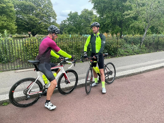 Woman looking happy running at night