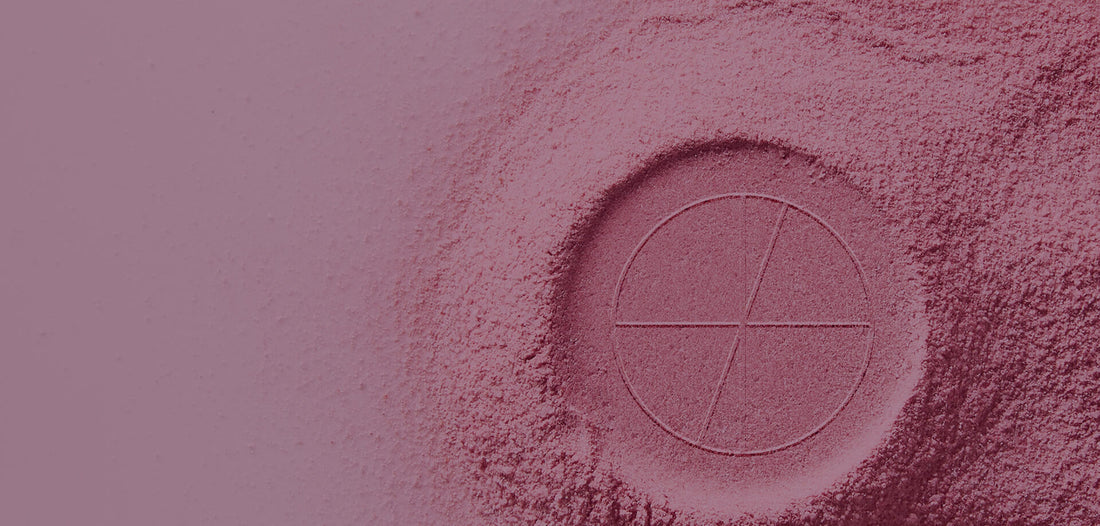 NIGHT POWDER overlayed with cherries