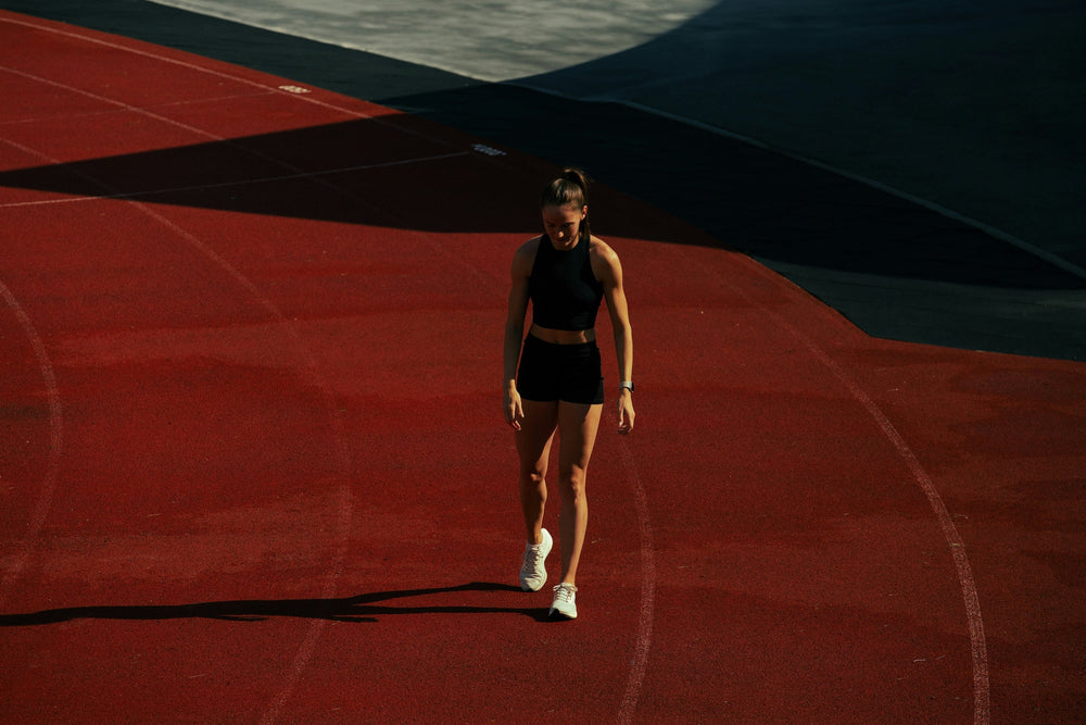 Athlete on track